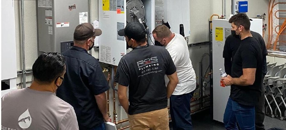 Hands-on heat pump install training